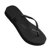 HAVAIANAS SLIM FLATFORM THONGS – BLACK