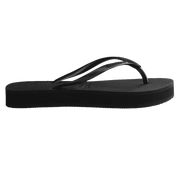 HAVAIANAS SLIM FLATFORM THONGS – BLACK