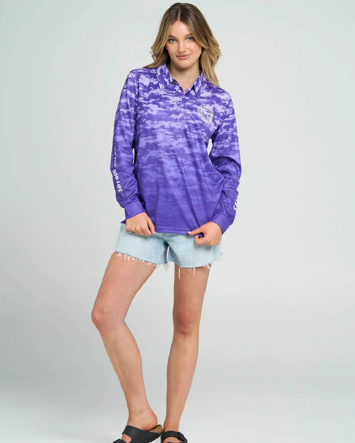 THE MAD HUEYS HUEYS GOOD LIFE WOMENS UPF 50+ FISHING JERSEY