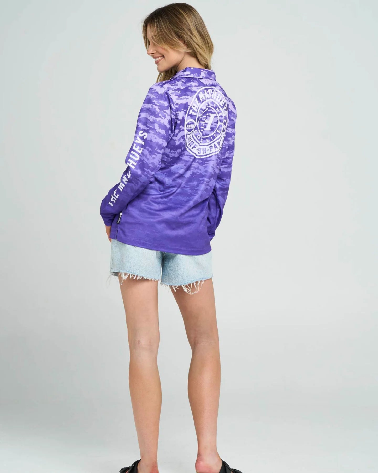 THE MAD HUEYS HUEYS GOOD LIFE WOMENS UPF 50+ FISHING JERSEY