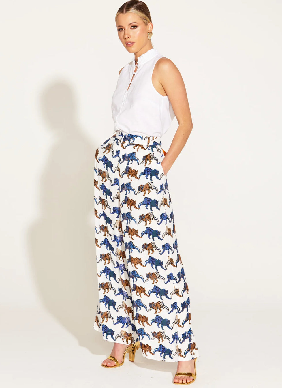 QUEEN OF THE JUNGLE WIDE LEG PANT