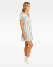 HURLEY CHECK MINI DRESS