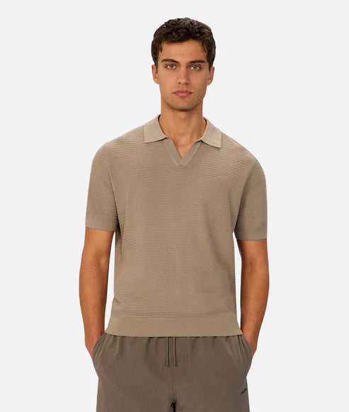 INDUSTRIE ALICANTE POLO MENS PREMIUM SMART CASUAL SHORT SLEEVE POLO – ROSEMARY