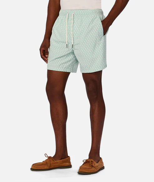 INDUSTRIE ARUBA SWIM SHORT MENS LIGHTWEIGHT QUICK DRY SWIM TRUNKS – MINT COMBO