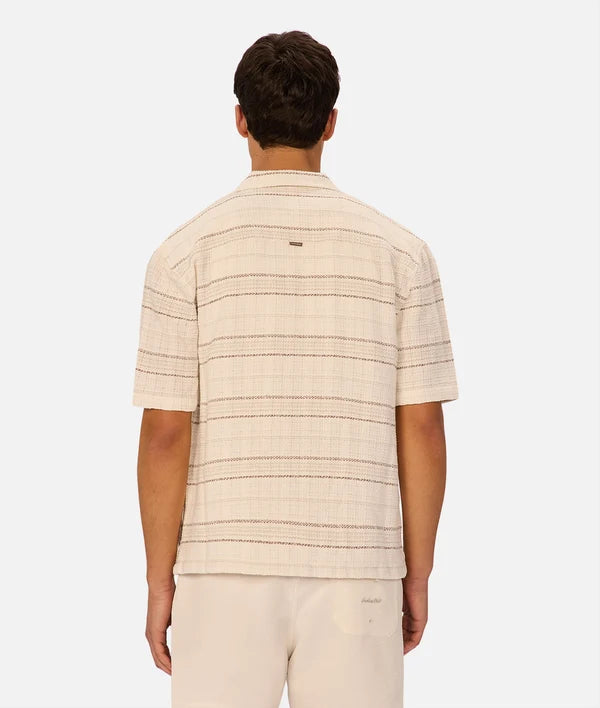 INDUSTRIE CAPARICA SHORT SLEEVE SHIRT - BROWN