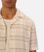 INDUSTRIE CAPARICA SHORT SLEEVE SHIRT - BROWN