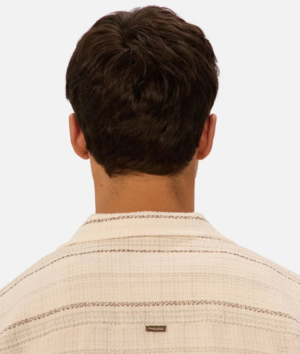 INDUSTRIE CAPARICA SHORT SLEEVE SHIRT - BROWN
