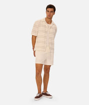 INDUSTRIE CAPARICA SHORT SLEEVE SHIRT - BROWN