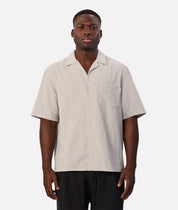 INDUSTRIE THE CHECK MARBELLA SHORT SLEEVE SHIRT – GUNMETAL