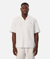 INDUSTRIE THE CHECK MARBELLA SHORT SLEEVE SHIRT – SKY / OFF WHITE