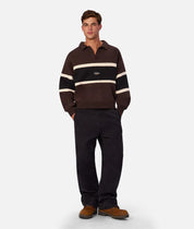 INDUSTRIE THE EASTBOURNE TRACK TOP – BROWN COMBO