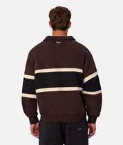 INDUSTRIE THE EASTBOURNE TRACK TOP – BROWN COMBO