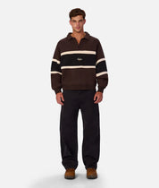 INDUSTRIE THE EASTBOURNE TRACK TOP – BROWN COMBO