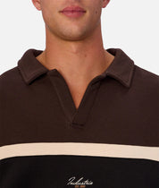 INDUSTRIE THE EASTBOURNE TRACK TOP – BROWN COMBO