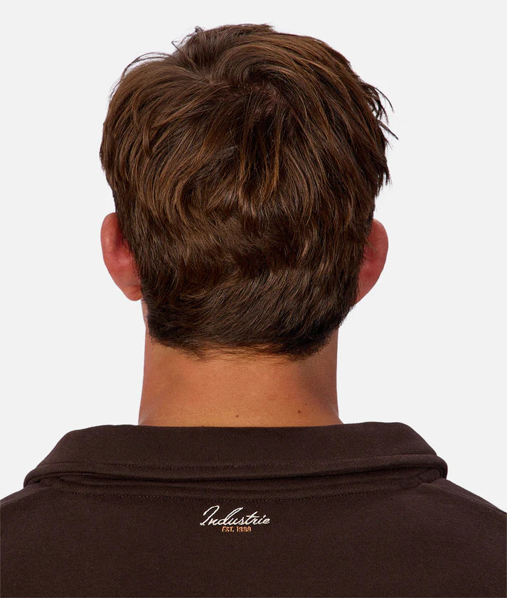 INDUSTRIE THE EASTBOURNE TRACK TOP – BROWN COMBO