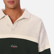 INDUSTRIE THE EASTBOURNE TRACK TOP – OATMEAL RICH GREEN
