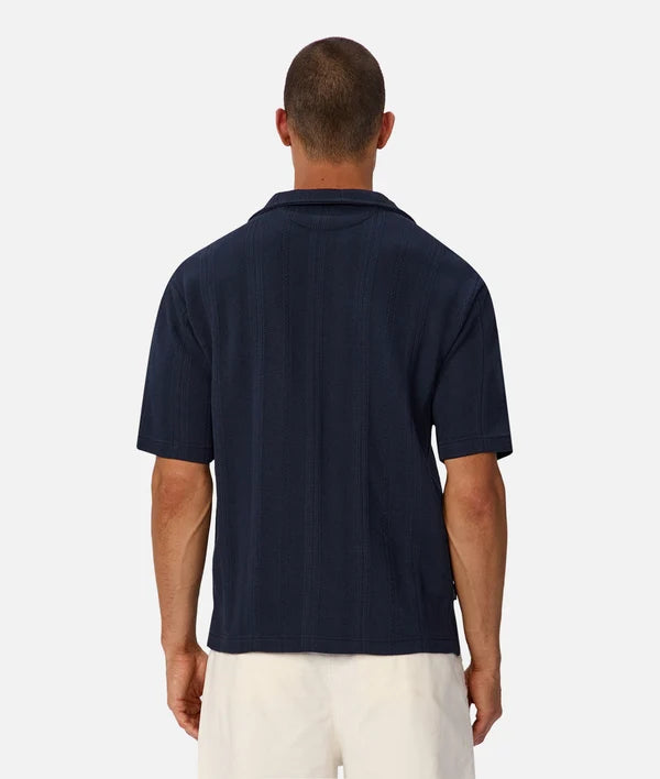 INDUSTRIE MALAGA SHORT SLEEVE SHIRT - NEW NAVY