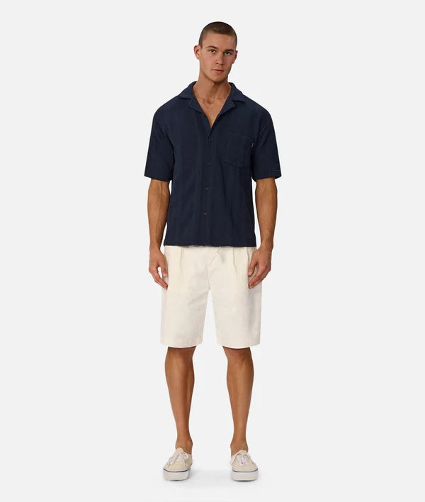 INDUSTRIE MALAGA SHORT SLEEVE SHIRT - NEW NAVY