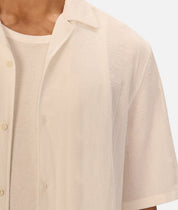 INDUSTRIE MARBELLA SHORT SLEEVE SHIRT - CREAM