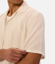 INDUSTRIE MARBELLA SHORT SLEEVE SHIRT - CREAM