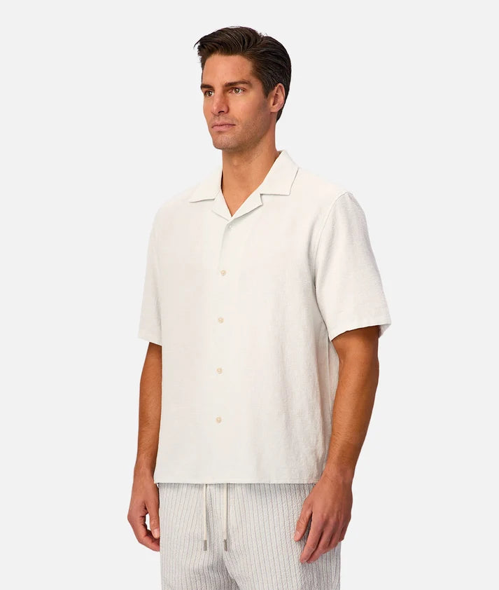 INDUSTRIE THE MARBELLA SHORT SLEEVE SHIRT – ICE