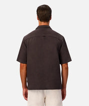 INDUSTRIE MARBELLA SHORT SLEEVE SHIRT - UMBER