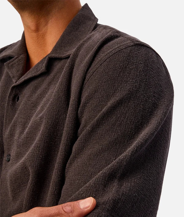 INDUSTRIE MARBELLA SHORT SLEEVE SHIRT - UMBER