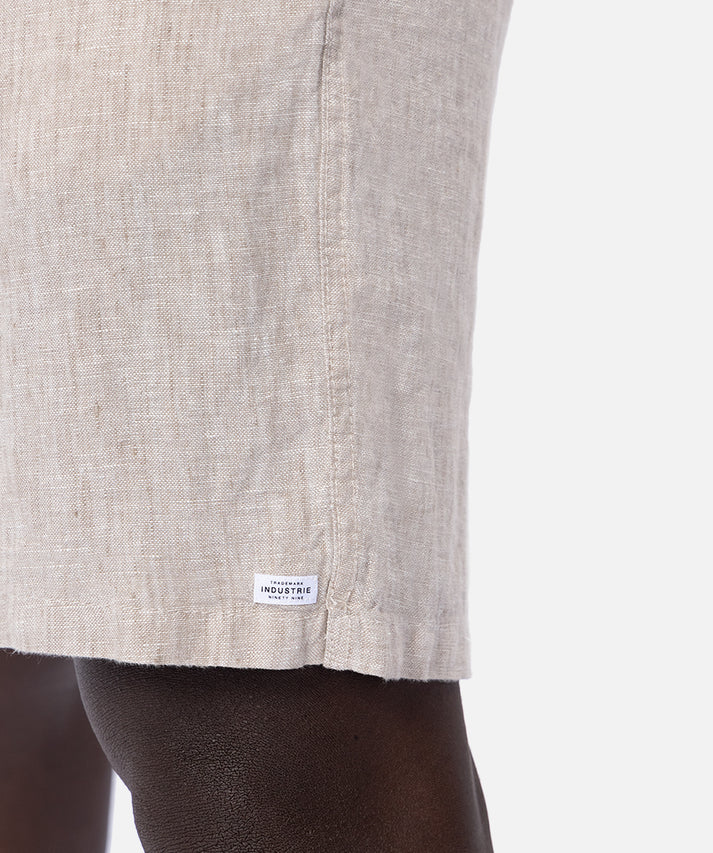 INDUSTRIE THE MARINA LINEN SHORT – YD WHEAT