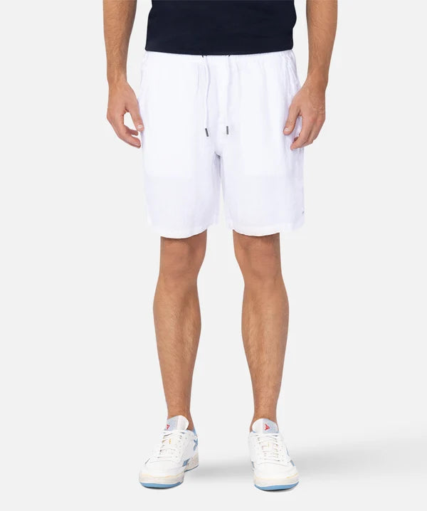 INDUSTRIE MARINA LINEN SHORTS - ANTIQUE WHITE