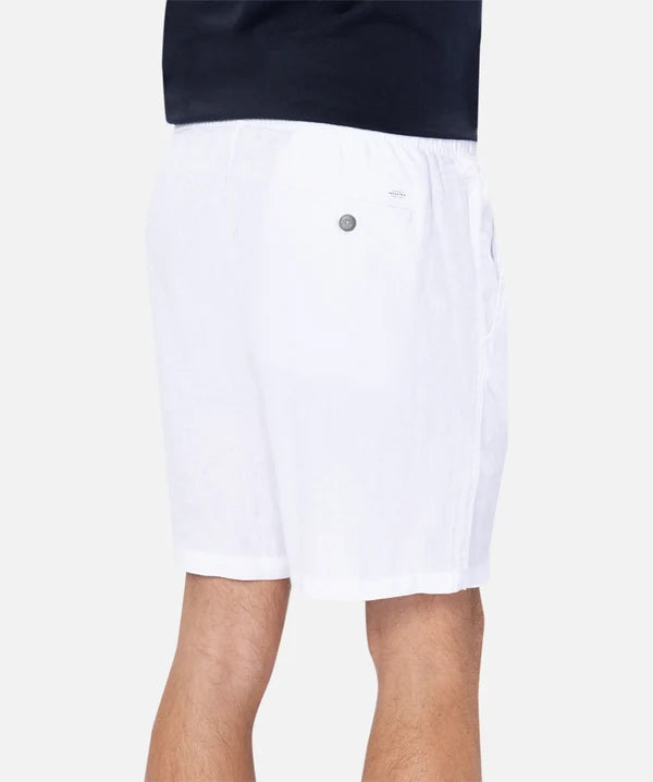 INDUSTRIE MARINA LINEN SHORTS - ANTIQUE WHITE