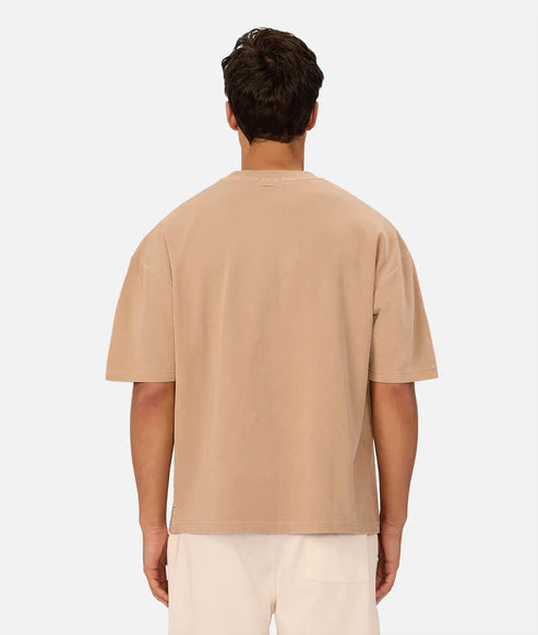 INDUSTRIE MARLON TEE MENS PREMIUM EVERYDAY COTTON T SHIRT – LIGHT CARAMEL