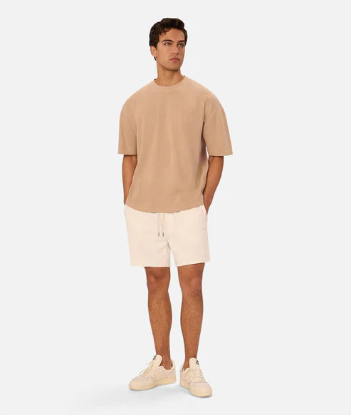 INDUSTRIE MARLON TEE MENS PREMIUM EVERYDAY COTTON T SHIRT – LIGHT CARAMEL