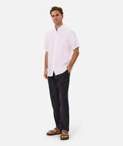 INDUSTRIE NEW CAPRI LINEN PANTS - OD NAVY