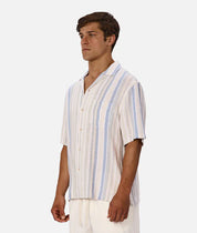 INDUSTRIE OAKFIELD SHORT SLEEVE SHIRT MENS LIGHTWEIGHT SUMMER CASUAL FIT – BLUE MULTI