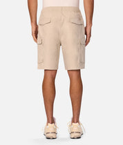 INDUSTRIE PLATOON COMBAT CARGO SHORTS - STONE 25