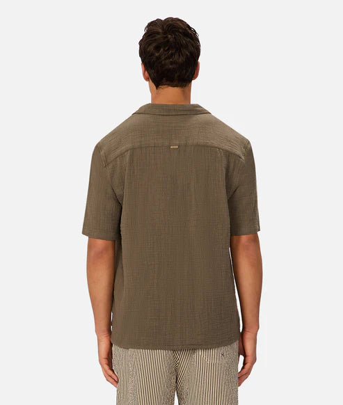 INDUSTRIE SEGURO SHORT SLEEVE SHIRT MENS LIGHTWEIGHT SUMMER CASUAL FIT – LEAF