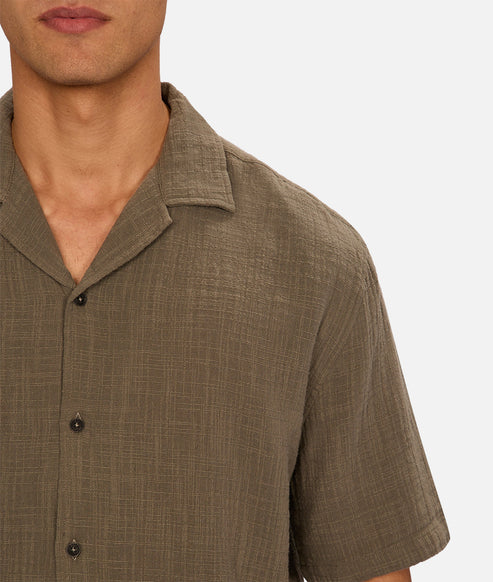 INDUSTRIE SEGURO SHORT SLEEVE SHIRT MENS LIGHTWEIGHT SUMMER CASUAL FIT – LEAF