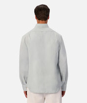 INDUSTRIE ST MARTINS LONG SLEEVE LINEN SHIRT - BLUE HAZE