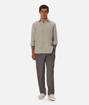 INDUSTRIE ST MARTINS LONG SLEEVE LINEN SHIRT MENS LIGHTWEIGHT SUMMER FIT – SPRUCE