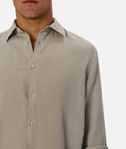 INDUSTRIE ST MARTINS LONG SLEEVE LINEN SHIRT MENS LIGHTWEIGHT SUMMER FIT – SPRUCE
