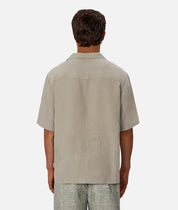 INDUSTRIE ST MARTINS SHORT SLEEVE LINEN SHIRT MENS LIGHTWEIGHT SUMMER FIT – SPRUCE