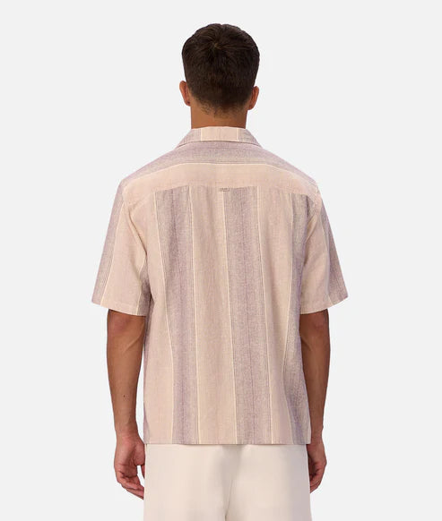 INDUSTRIE SUNSET SHORT SLEEVE SHIRT MENS LIGHTWEIGHT SUMMER RESORT FIT – LAVENDER MUSK