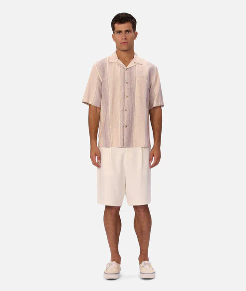 INDUSTRIE SUNSET SHORT SLEEVE SHIRT MENS LIGHTWEIGHT SUMMER RESORT FIT – LAVENDER MUSK