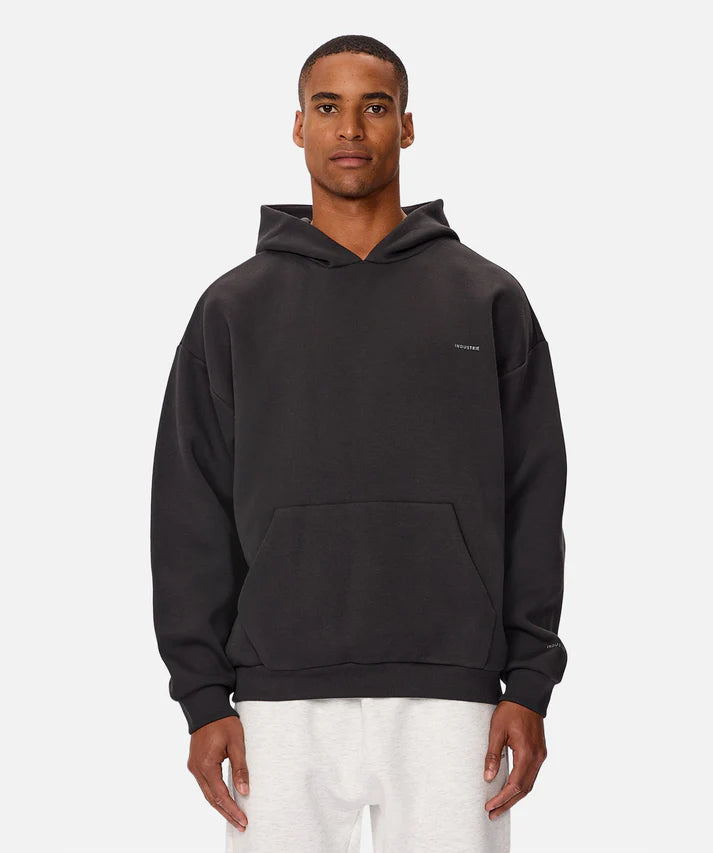 INDUSTRIE TECH DEL SUR HOODIE MENS OVERSIZED ATHLEISURE HOODIE SOFT FLEECE OBSIDIAN