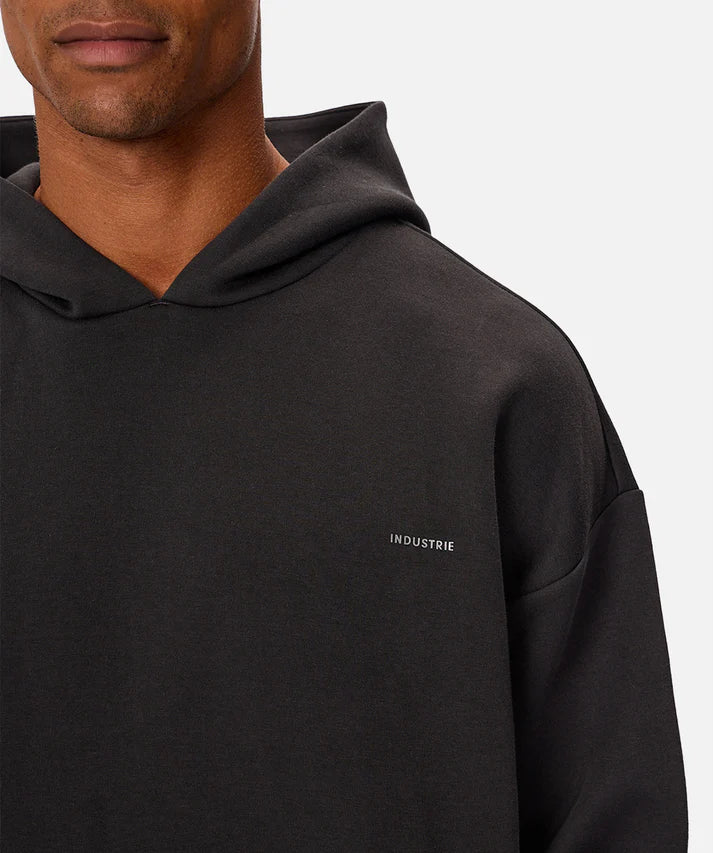 INDUSTRIE TECH DEL SUR HOODIE MENS OVERSIZED ATHLEISURE HOODIE SOFT FLEECE OBSIDIAN
