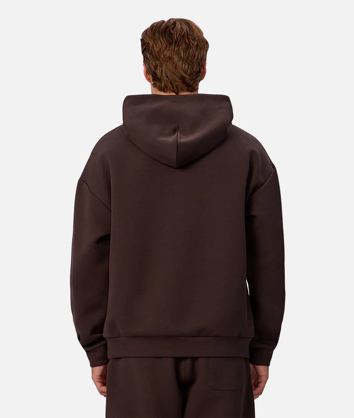 INDUSTRIE TECH DEL SUR HOODIE MENS OVERSIZED ATHLEISURE HOODIE SOFT FLEECE UMBER