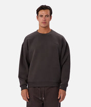 INDUSTRIE TECH DEL SUR SWEAT MENS CREW NECK ATHLEISURE JUMPER SOFT FLEECE CARBON