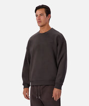 INDUSTRIE TECH DEL SUR SWEAT MENS CREW NECK ATHLEISURE JUMPER SOFT FLEECE CARBON