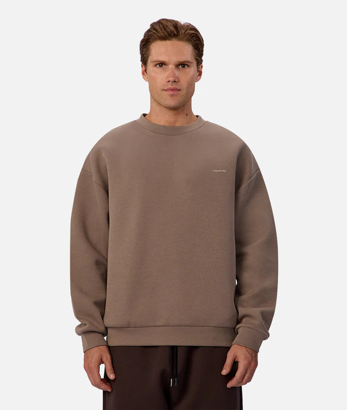 INDUSTRIE TECH DEL SUR SWEAT MENS CREW NECK ATHLEISURE JUMPER SOFT FLEECE