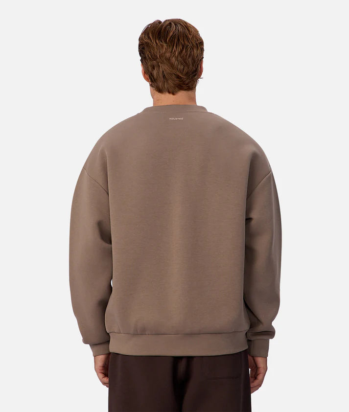 INDUSTRIE TECH DEL SUR SWEAT MENS CREW NECK ATHLEISURE JUMPER SOFT FLEECE